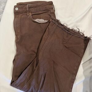 Old Navy Chocolate Brown wide leg jeans